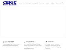 Tablet Screenshot of cekic-estrich.de